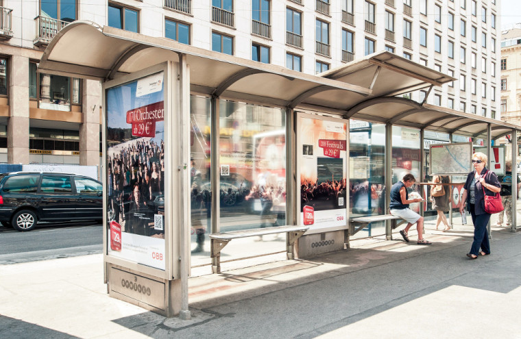 Busstelle in Deutschland